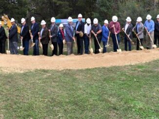 Groundbreaking at the site of the new BTU administration building, December 6, 2022.