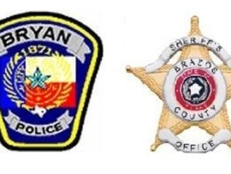 Screen shots from the Bryan police and Brazos County sheriff's office websites.