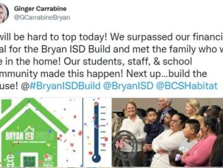 Screen shot from the Twitter account of Bryan ISD superintendent Ginger Carrabine.