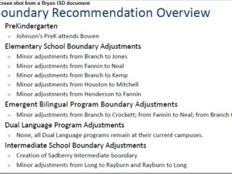 Screen shot from a Bryan ISD document.