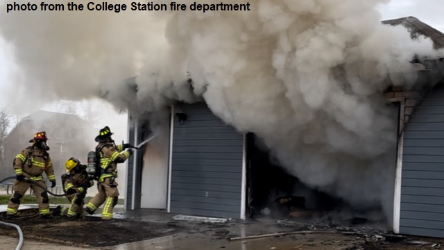 Photo from the College Station fire department.