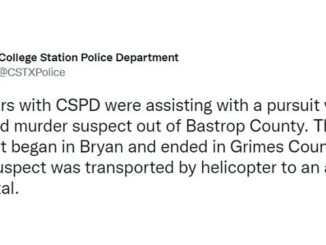 Screen shot from the College Station police department.