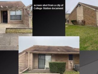 Screen shot of the Oak Hill apartments from a city of College Station document.