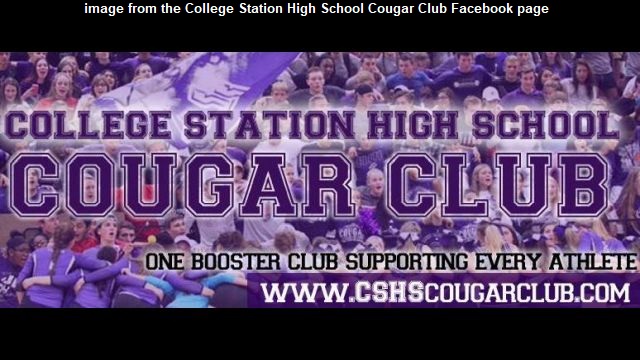 Image from the College Station High School Cougar Club Facebook page.