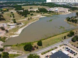 City of Bryan photo of Midtown Park Lake from September 2022.