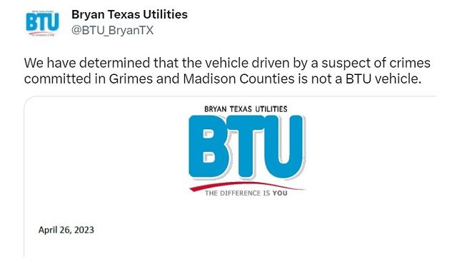 Screen shot from BTU's Twitter account.