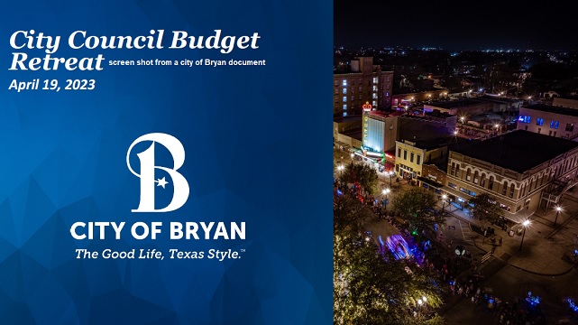 Screen shot from a city of Bryan document.