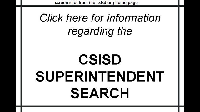 Screen shot from the csisd.org home page.