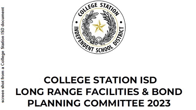 Screen shot from a College Station ISD document.