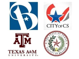 Images from the city of Bryan and College Station Twitter accounts and the Texas A&M and Brazos County websites.