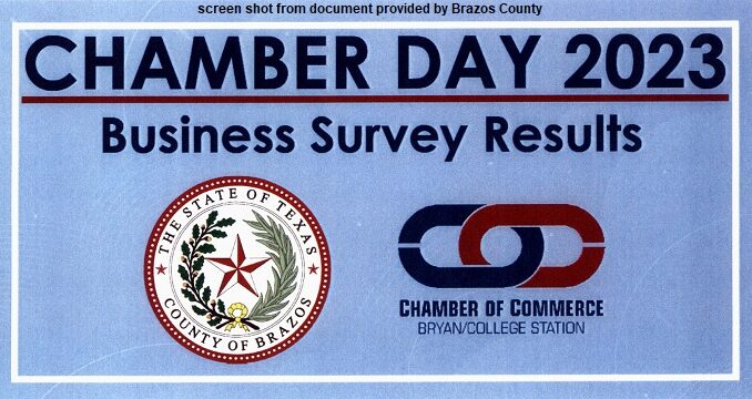 Screen shot from a document provided by Brazos County.