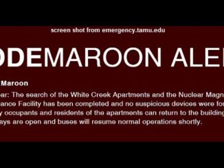 Screen shot from emergency.tamu.edu