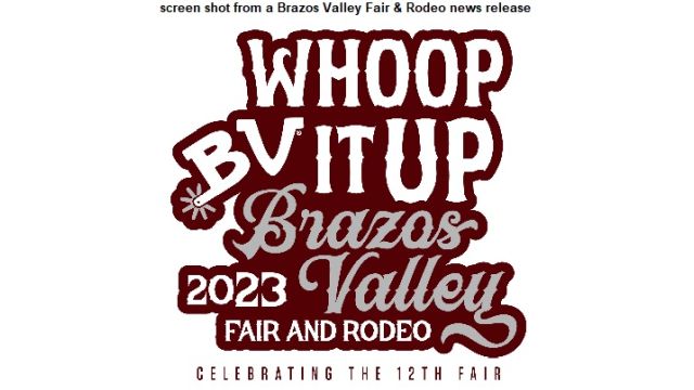 Screen shot from a Brazos Valley Fair & Rodeo news release.
