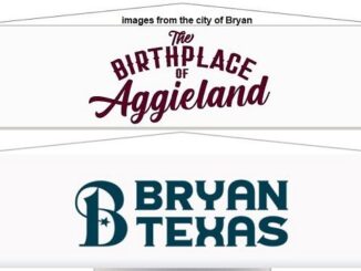 Images from the city of Bryan of the city council's preliminary choices for logos of the city's new westside water tower.