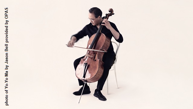 Photo of Yo-Yo Ma from Jason Bell and provided by OPAS.