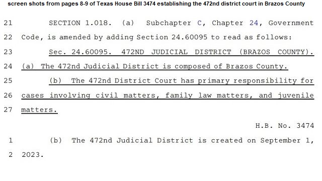 Brazos County Gets A Fourth District Judge WTAW 1620AM 94 5FM