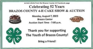 Screen shots from an image on the Brazos County 4-H Facebook page.