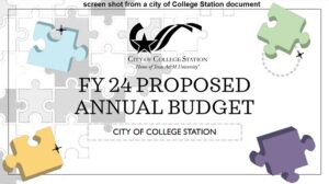 Screen shot from a city of College Station document.