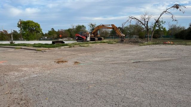 Site of the new Blinn College Bryan campus administration and student services building, October 7 2023.
