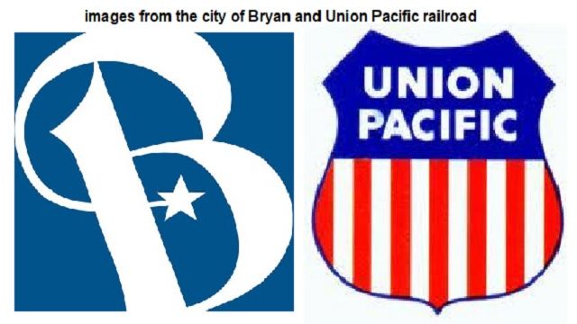 Images from the city of Bryan and Union Pacific railroad.