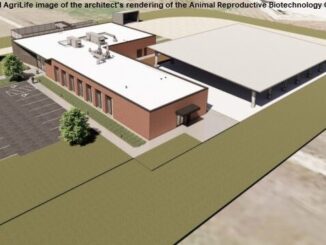 Texas A&M AgriLife image of the architect's rendering of the Animal Reproductive Biotechnology Center.