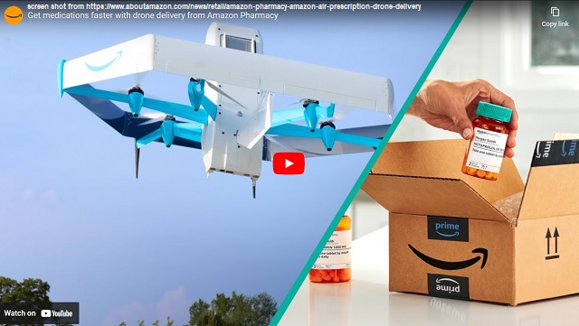 Screen shot from https://www.aboutamazon.com/news/retail/amazon-pharmacy-amazon-air-prescription-drone-delivery