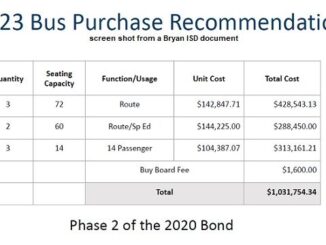 Screen shot from a Bryan ISD document.