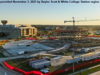 Photo provided November 3, 2023 by the Baylor Scott & White Health-College Station region of construction taking place on the campus of the BSW College Station hospital.