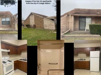 Images of the Oak Hill apartments from the city of College Station.