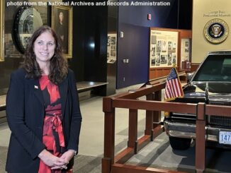 Photo of Archivist of the United States Colleen Shogan at the Bush Library & Museum on November 15, 2023 is courtesy of the National Archives and Records Administration.