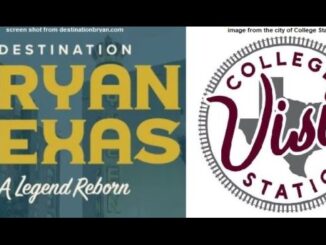 (L-R) screen shot from destinationbryan.com and an image from the city of College Station.