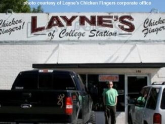 Photo courtesy of Layne's Chicken Fingers corporate office of the first restaurant location on Texas Avenue across from Texas A&M.