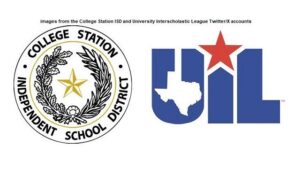 Images from the College Station ISD and University Interscholastic League Twitter/X accounts.