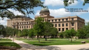 Texas A&M photo of Texas A&M's Academic Building.