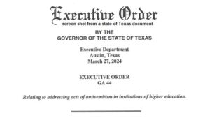 Screen shot from a state of Texas document.