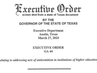 Screen shot from a state of Texas document.
