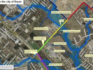 Image from the city of Bryan showing the area of the Old Reliance Road improvement project.