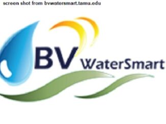Screen shot from bvwatersmart.tamu.edu