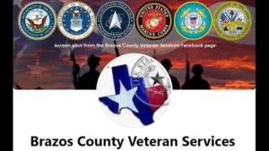 Screen shot from the Brazos County Veteran Services Office Facebook page.