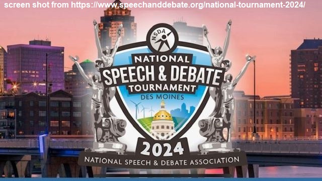Screen shot from https://www.speechanddebate.org/national-tournament-2024/