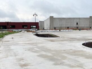 Photo taken July 23, 2024 of the Midtown Park movie theater, bowling, restaurant, and entertainment complex that is under construction.