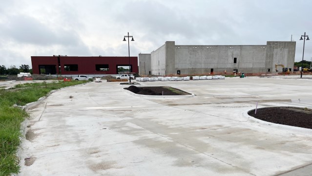 Photo taken July 23, 2024 of the Midtown Park movie theater, bowling, restaurant, and entertainment complex that is under construction.