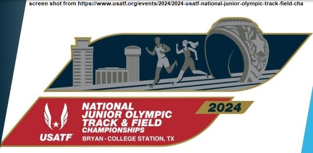 Screen shot from https://www.usatf.org/events/2024/2024-usatf-national-junior-olympic-track-field-cha