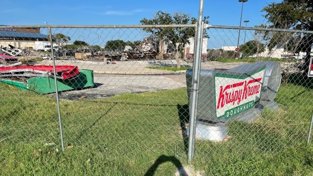 Photo of the former College Station Krispy Kreme building was taken August 5, 2024.