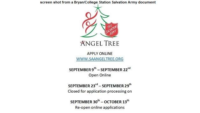 Screen shot from a Bryan/College Station Salvation Army document.