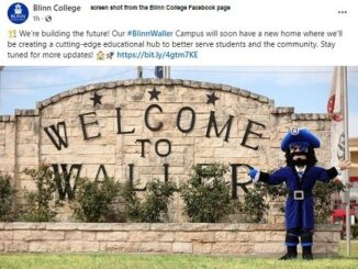 Screen shot from the Blinn College Facebook page.