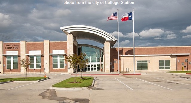 Photo of Ringer Library from the city of College Station.