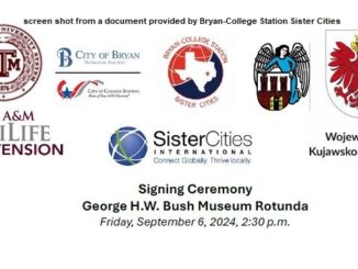 Screen shot from a document provided by Bryan-College Station Sister Cities.