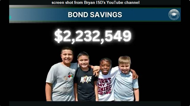 Screen shot from the Bryan ISD YouTube channel.