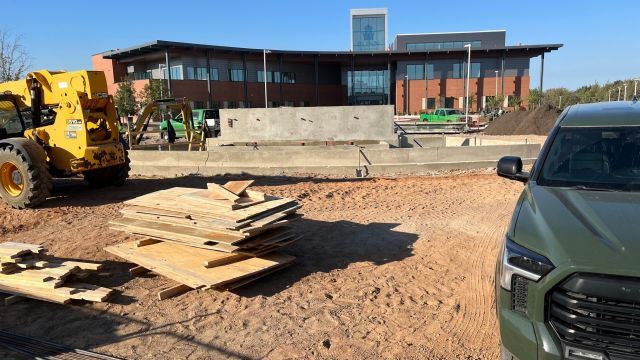 Photo taken October 17, 2024 of the Blinn College Bryan campus administration/student services building.